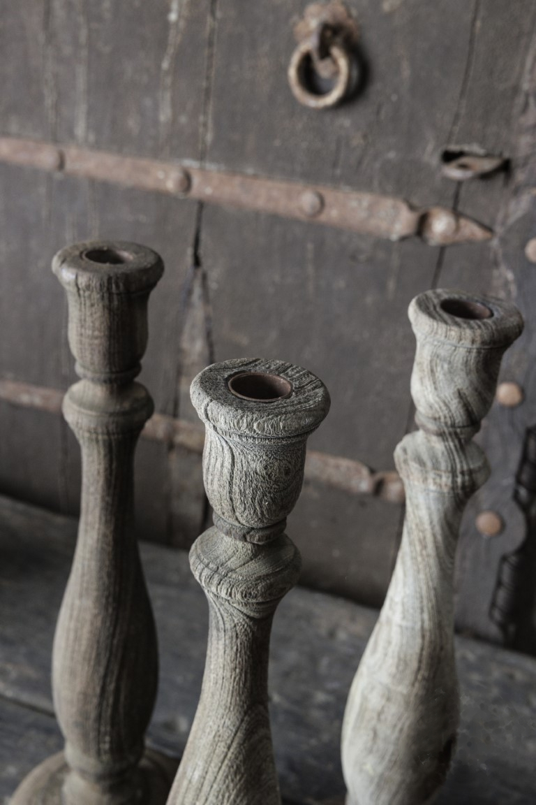 Rustikaler Kerzenhalter